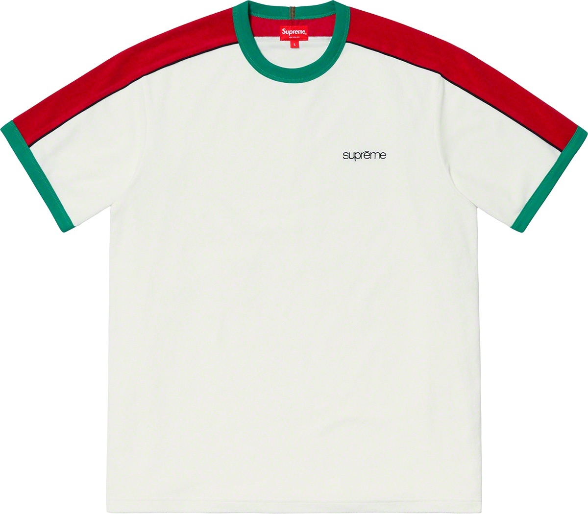 Shoulder Stripe Terry S/S Top view 2